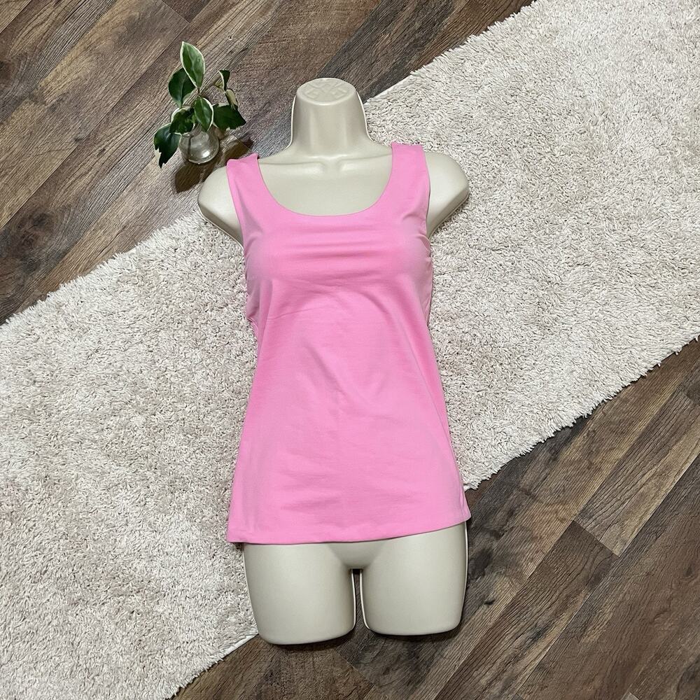 Judy P Size Small Pink Scoop Neck Tank Top